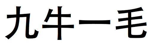 九牛一毛